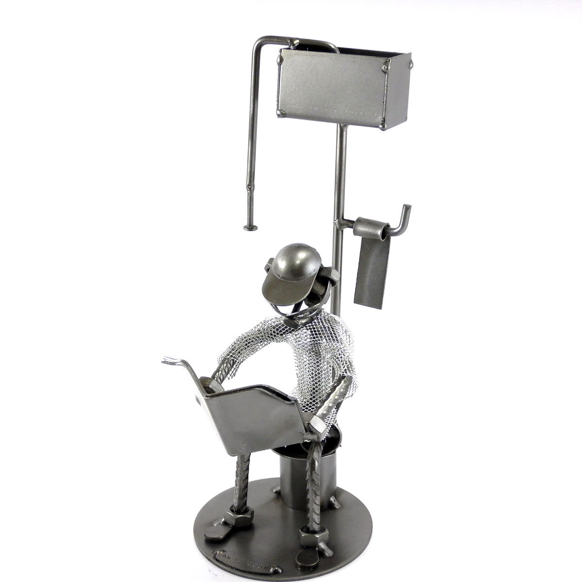 SCULTURA SEDUTO AL WC - immagine 5