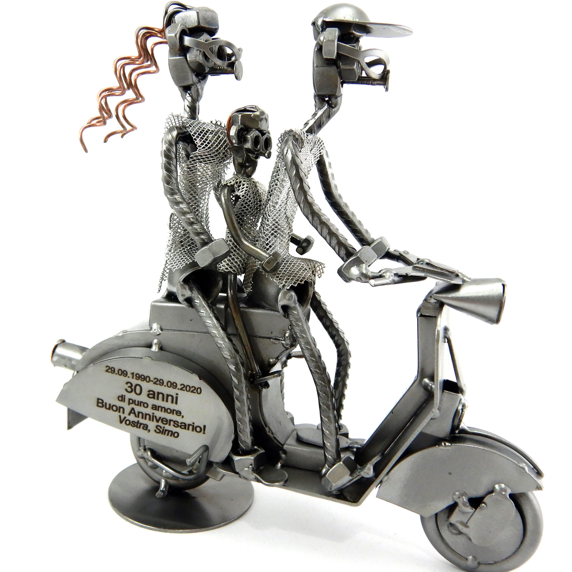 SCULTURA VESPA CON FAMIGLIA - immagine 6