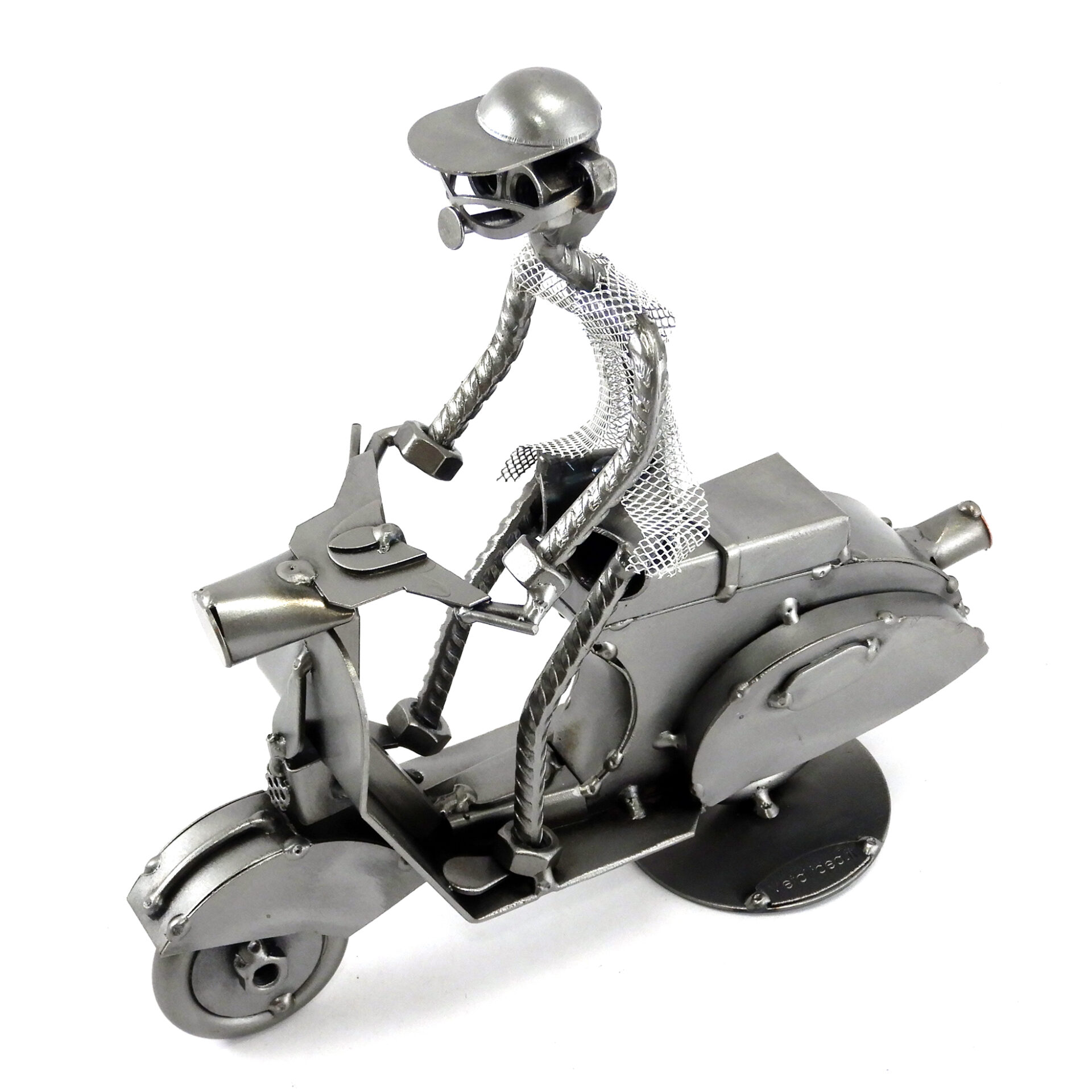 SCULTURA VESPA CON GUIDATORE - immagine 5