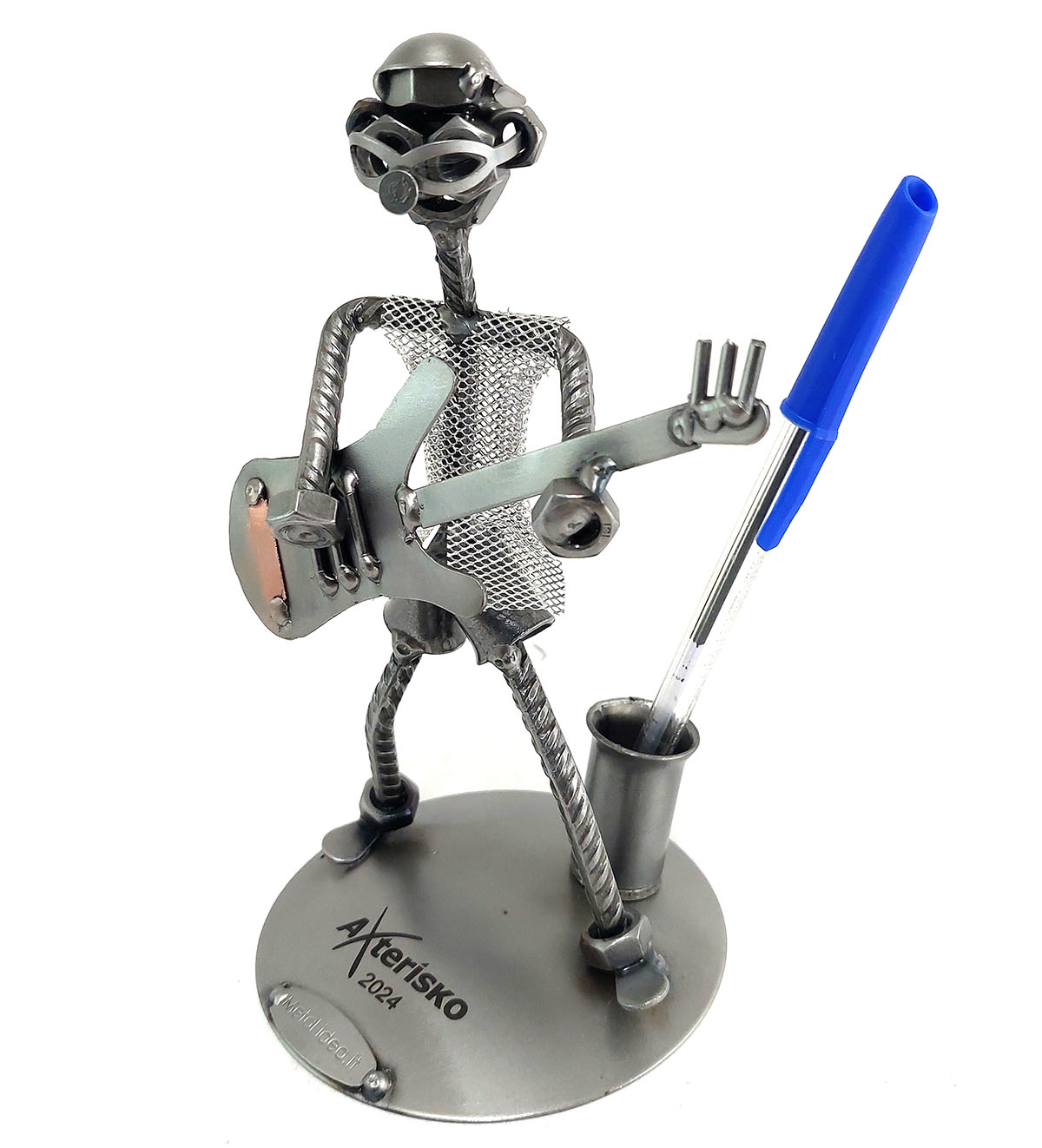 SCULTURA CHITARRISTA ROCK - BASSISTA - immagine 5