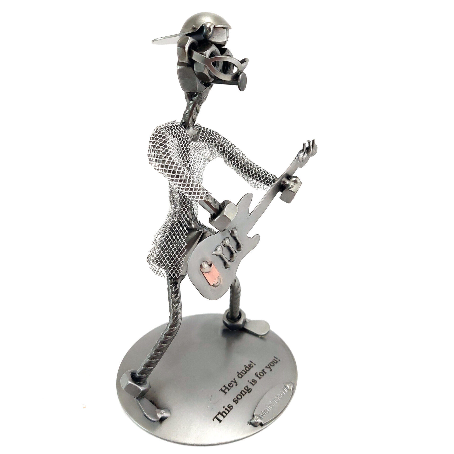 SCULTURA CHITARRISTA ROCK - BASSISTA - immagine 3