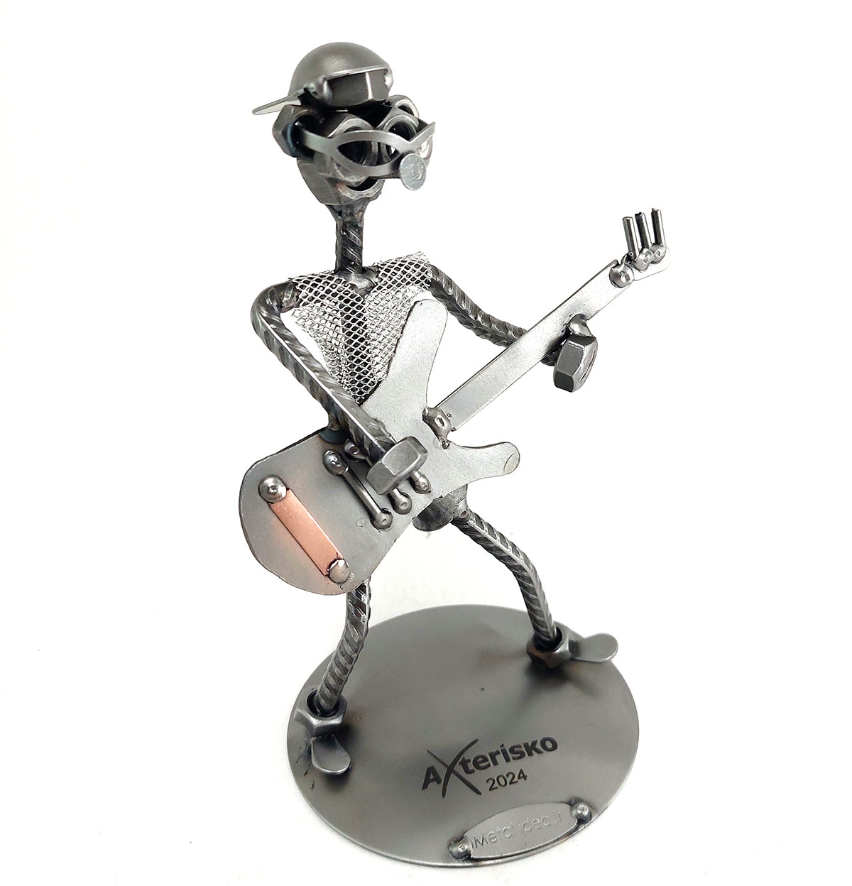 SCULTURA CHITARRISTA ROCK - BASSISTA - immagine 4