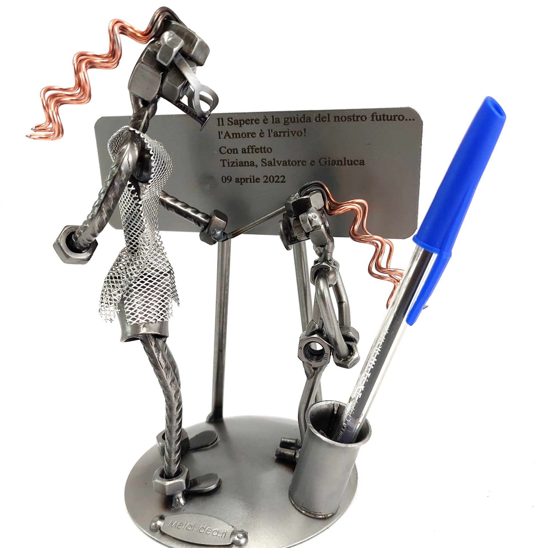 SCULTURA INSEGNANTE CON ALUNNO - immagine 6