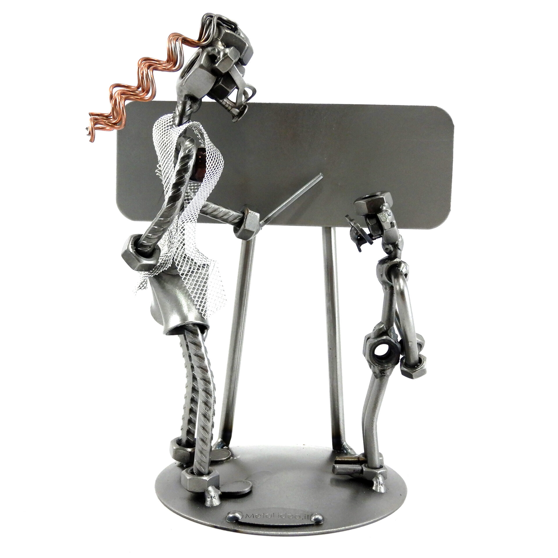 SCULTURA INSEGNANTE CON ALUNNO - immagine 2