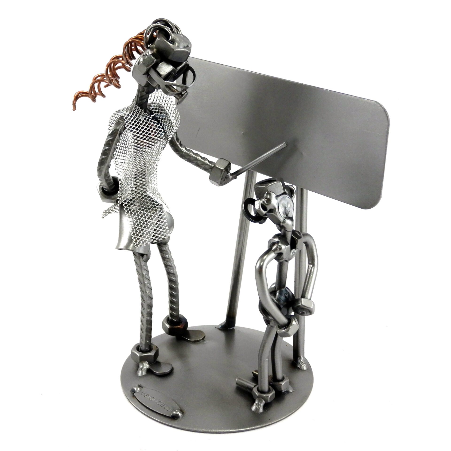 SCULTURA INSEGNANTE CON ALUNNO - immagine 5