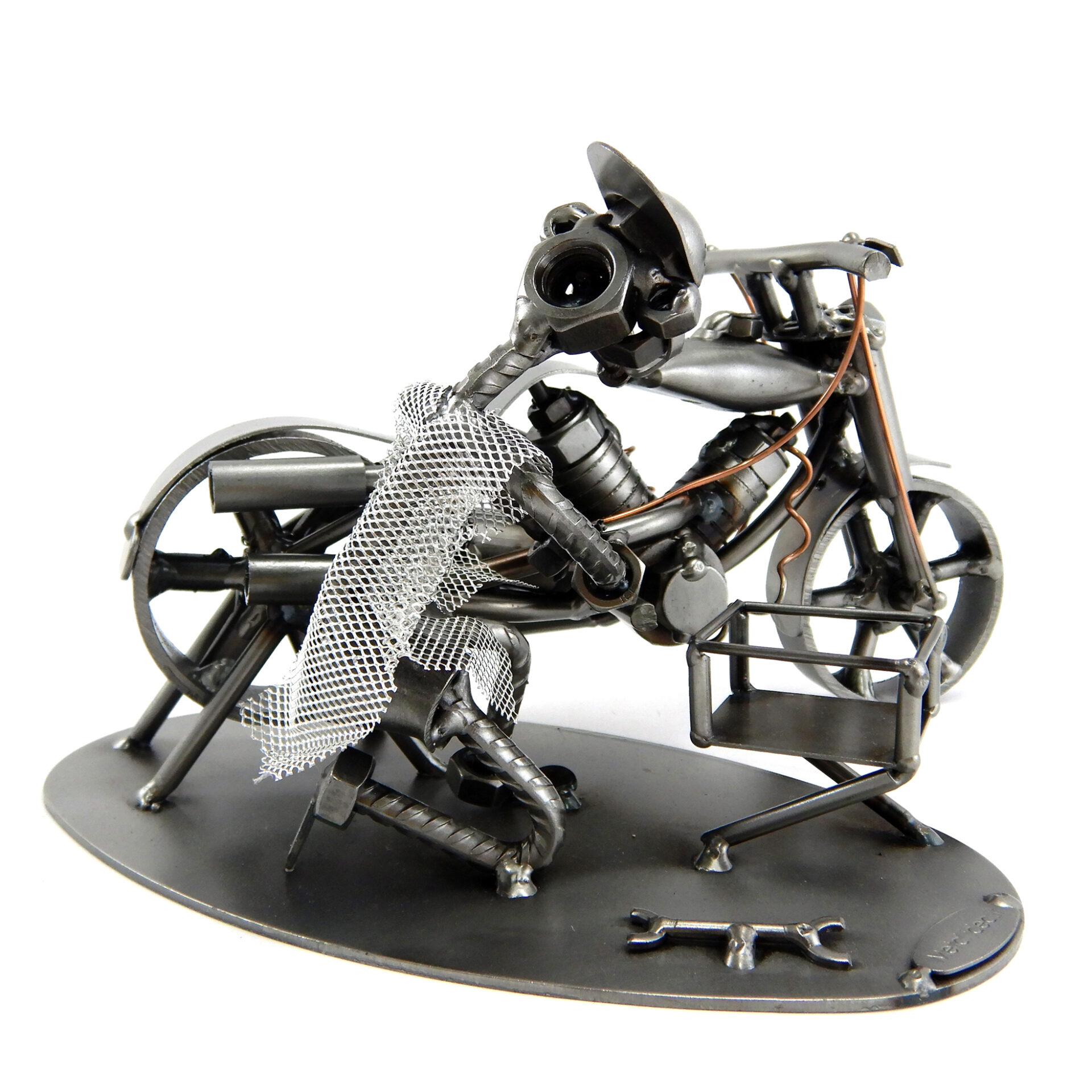 SCULTURA MECCANICO MOTO - immagine 2