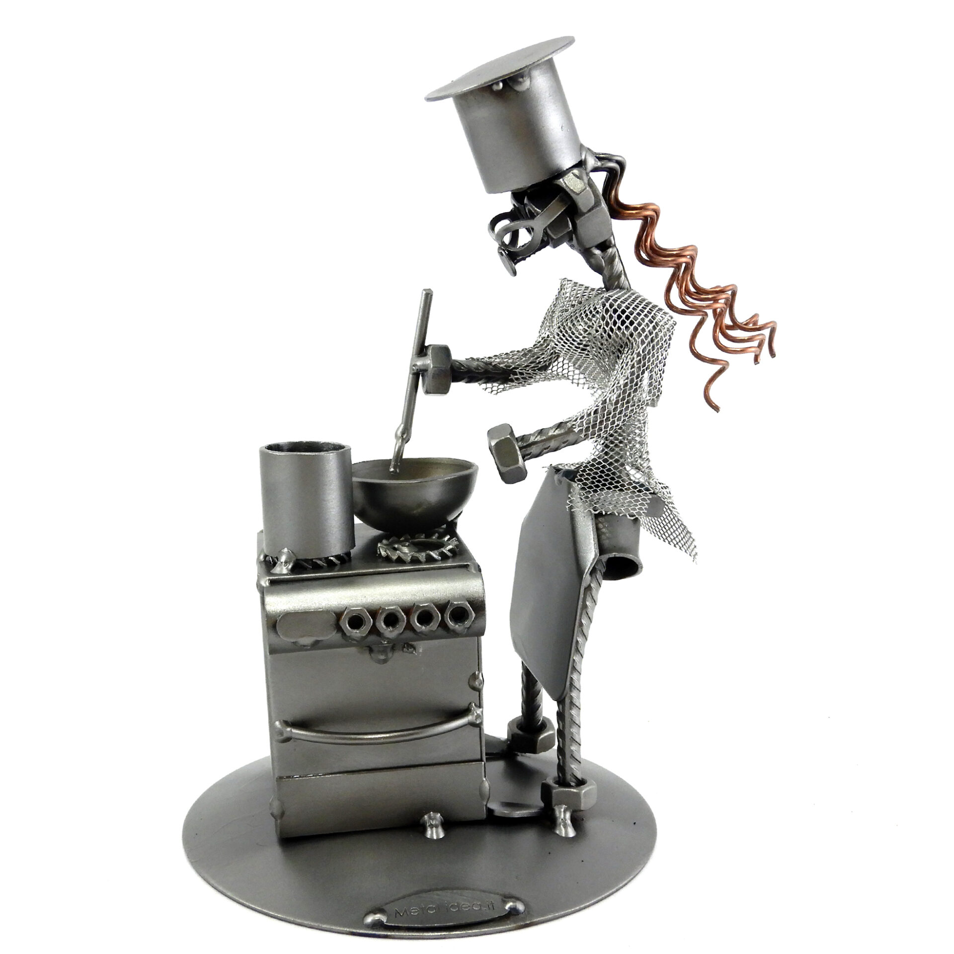 SCULTURA CUOCA CHEF - immagine 2
