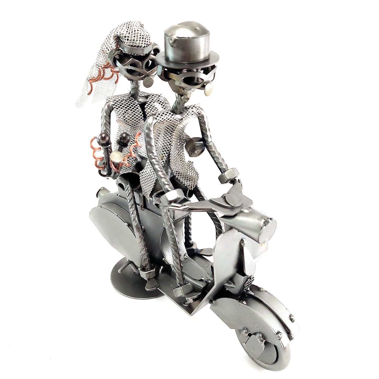 SCULTURA SPOSI IN VESPA - immagine 4