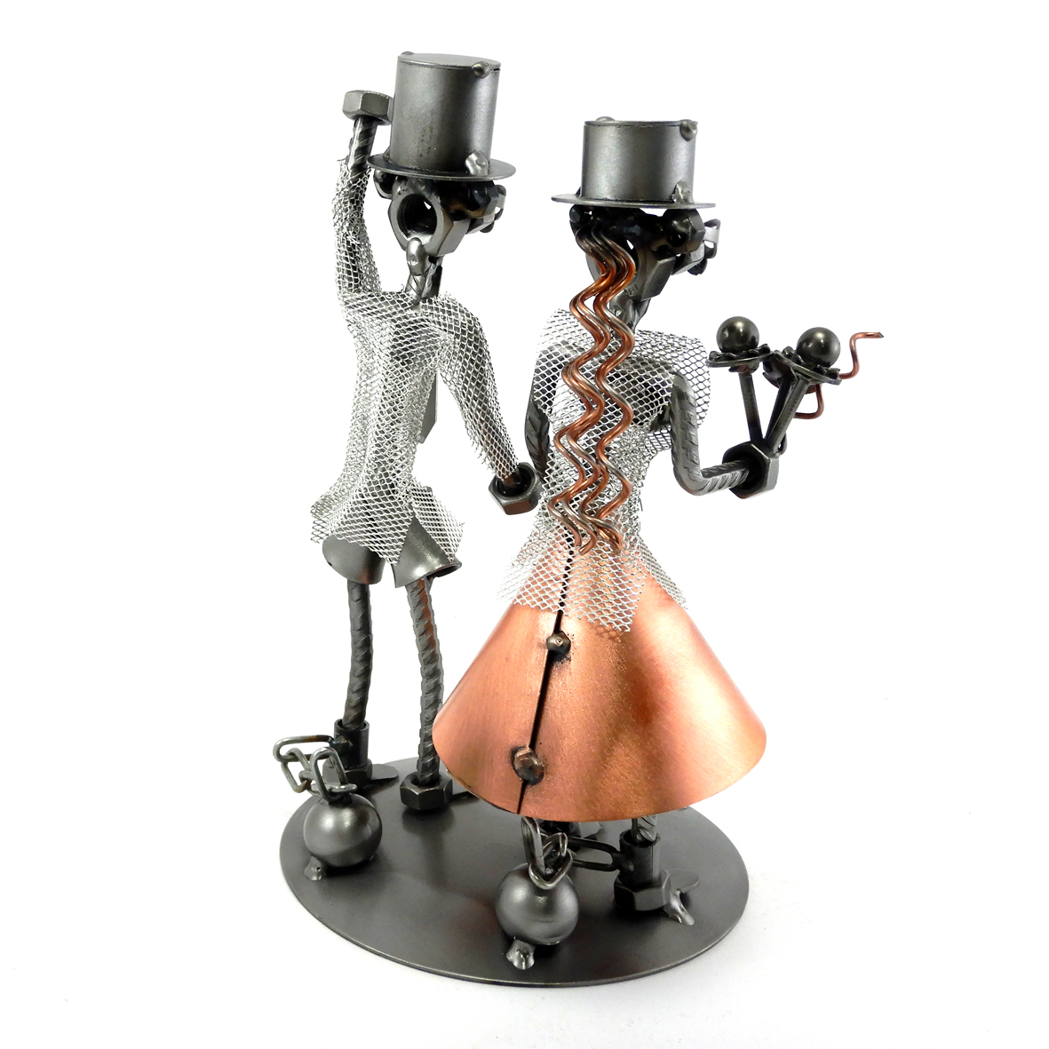 SCULTURA SPOSI con palla al piede - immagine 5