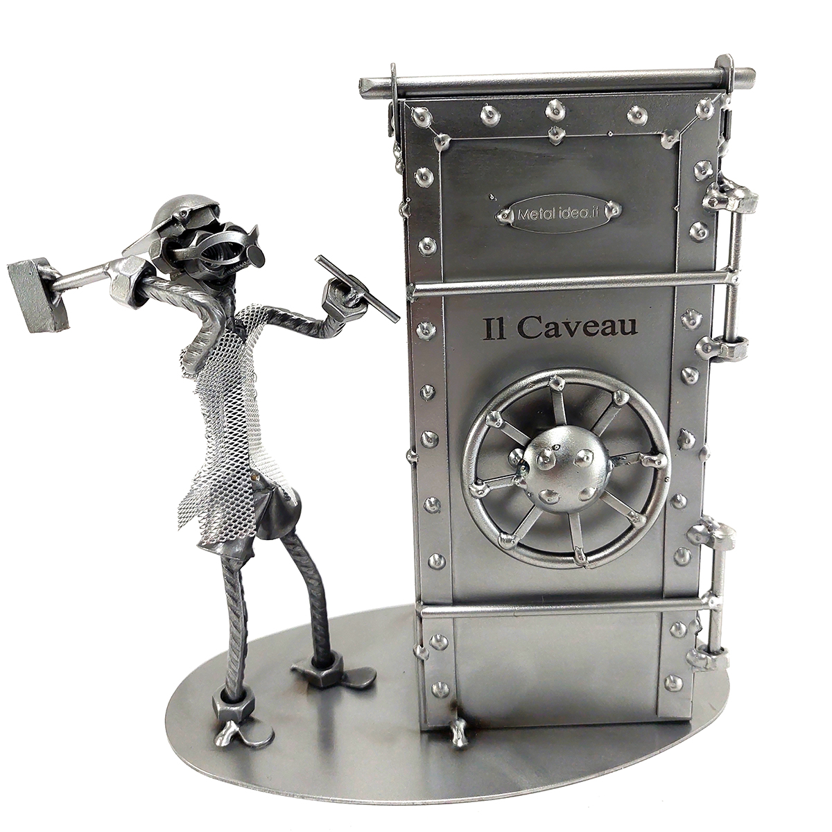 SCULTURA SALVADANAIO A CASSAFORTE - - immagine 6