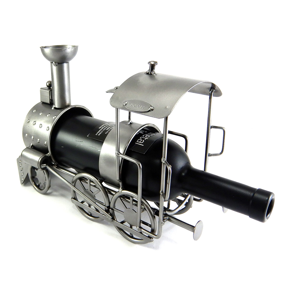 SCULTURA PORTA BOTTIGLIA LOCOMOTIVA - immagine 3