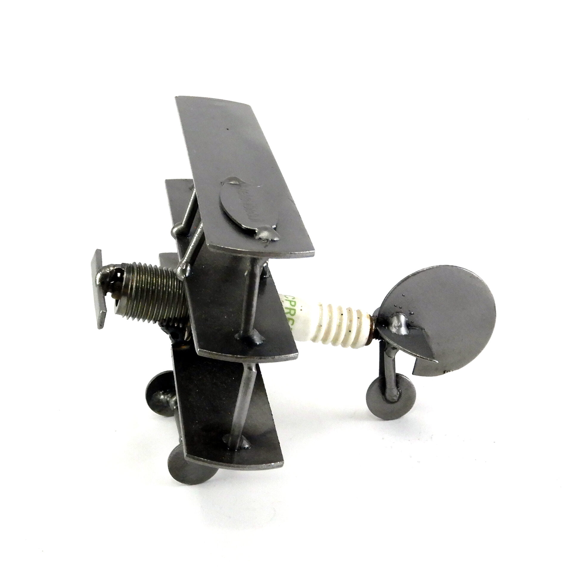 SCULTURA AEROPLANO MINI BIPLANO - immagine 3