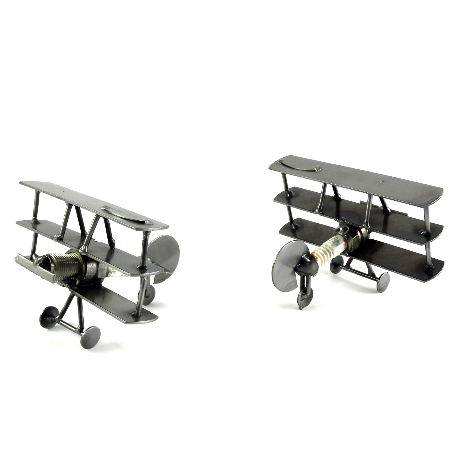 SCULTURA AEROPLANO MINI BIPLANO - immagine 5