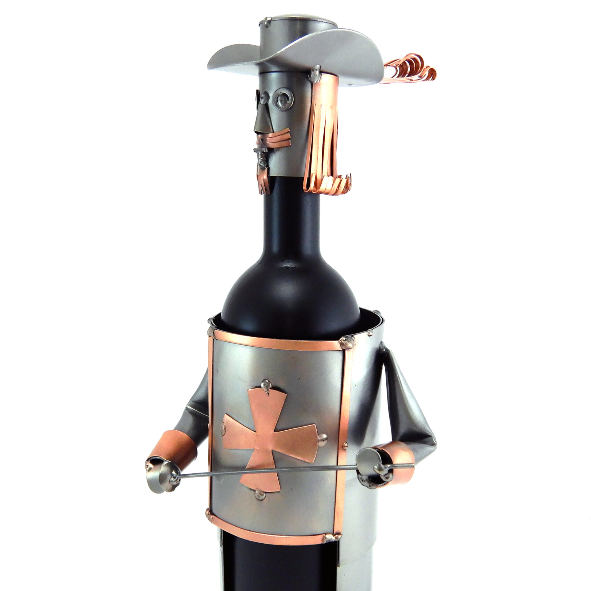 SCULTURA PORTA BOTTIGLIA MOSCHETTIERE - immagine 5
