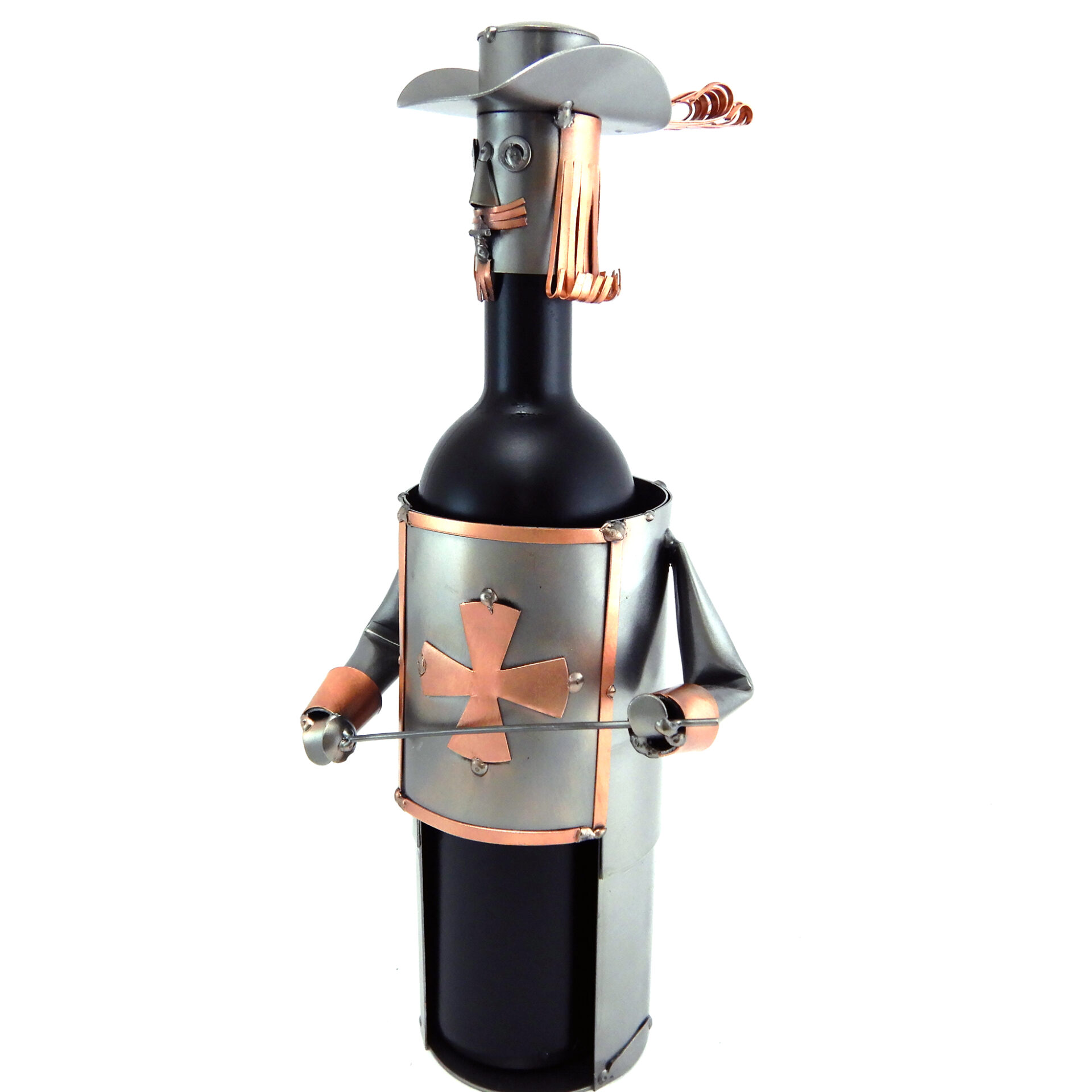 SCULTURA PORTA BOTTIGLIA MOSCHETTIERE - immagine 2