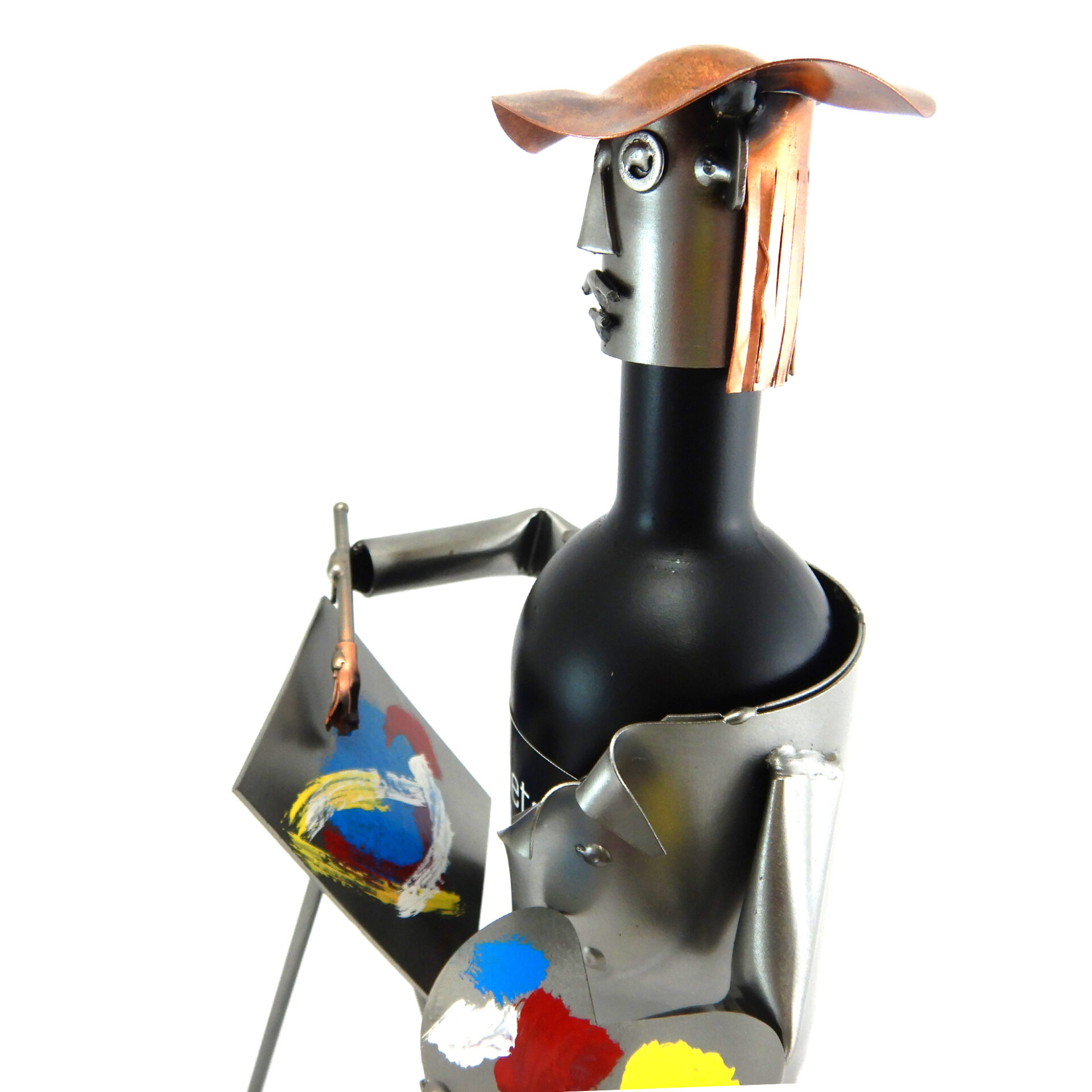 SCULTURA PORTA BOTTIGLIA ARTISTA - immagine 4