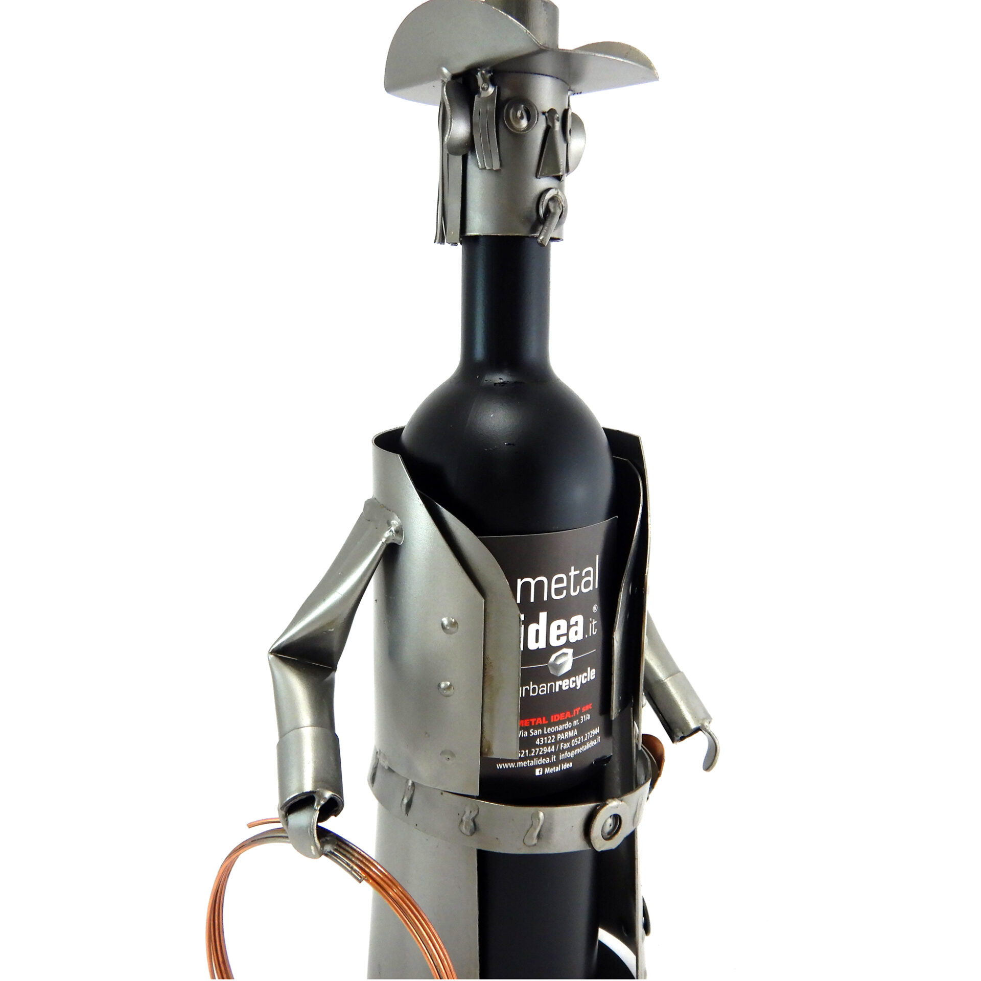 SCULTURA PORTA BOTTIGLIA COWBOY - immagine 4