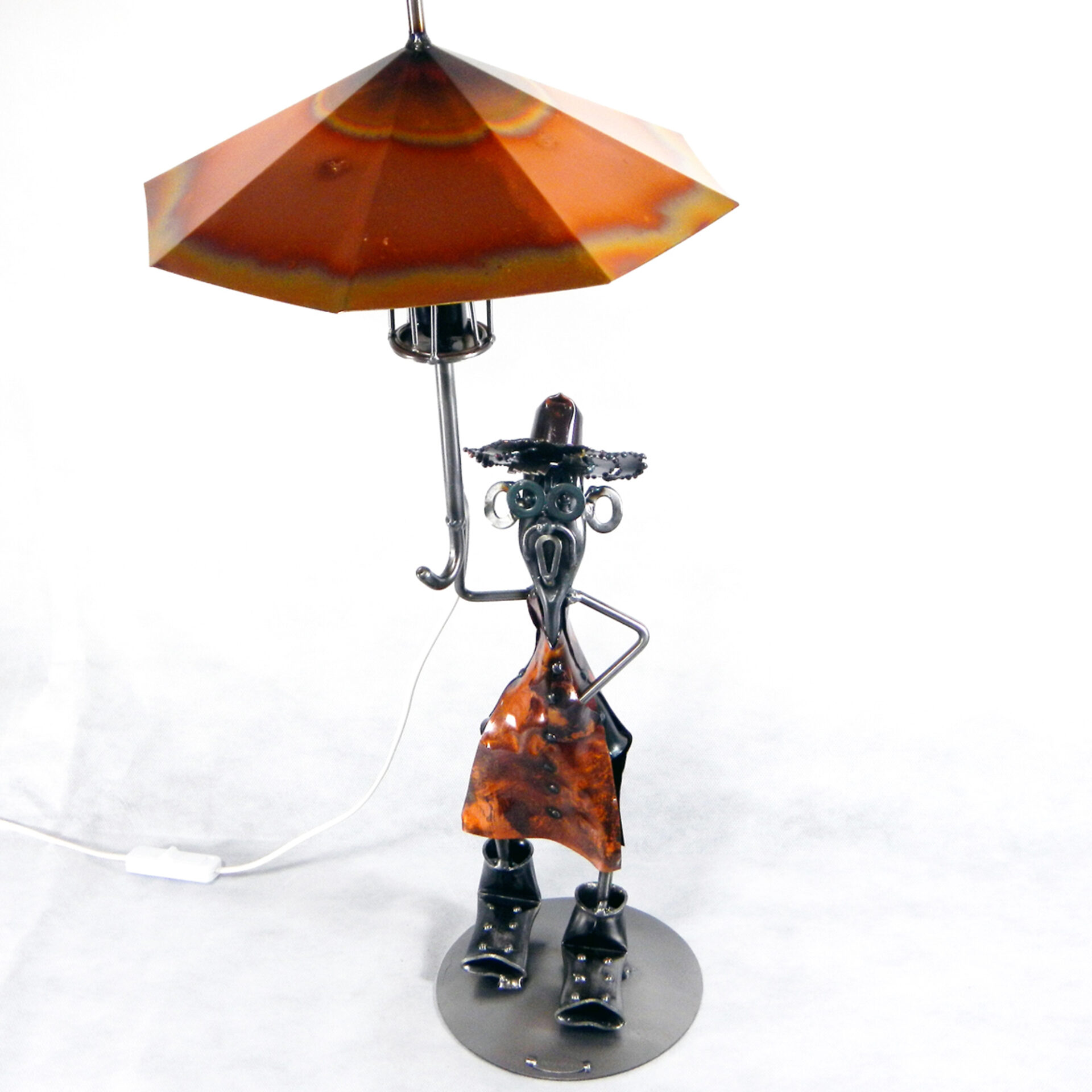 SCULTURA LAMPADA IN RAME - immagine 2