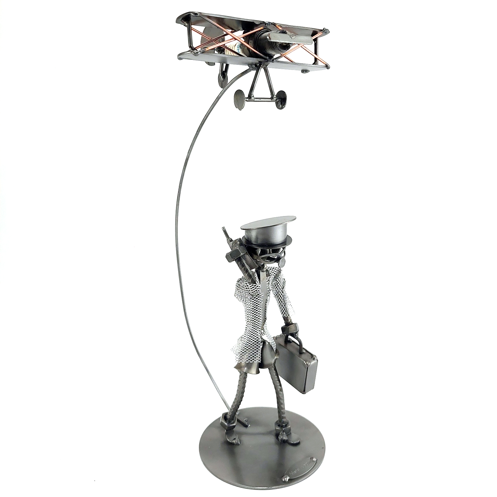 SCULTURA PILOTA + AEROPLANO - immagine 4