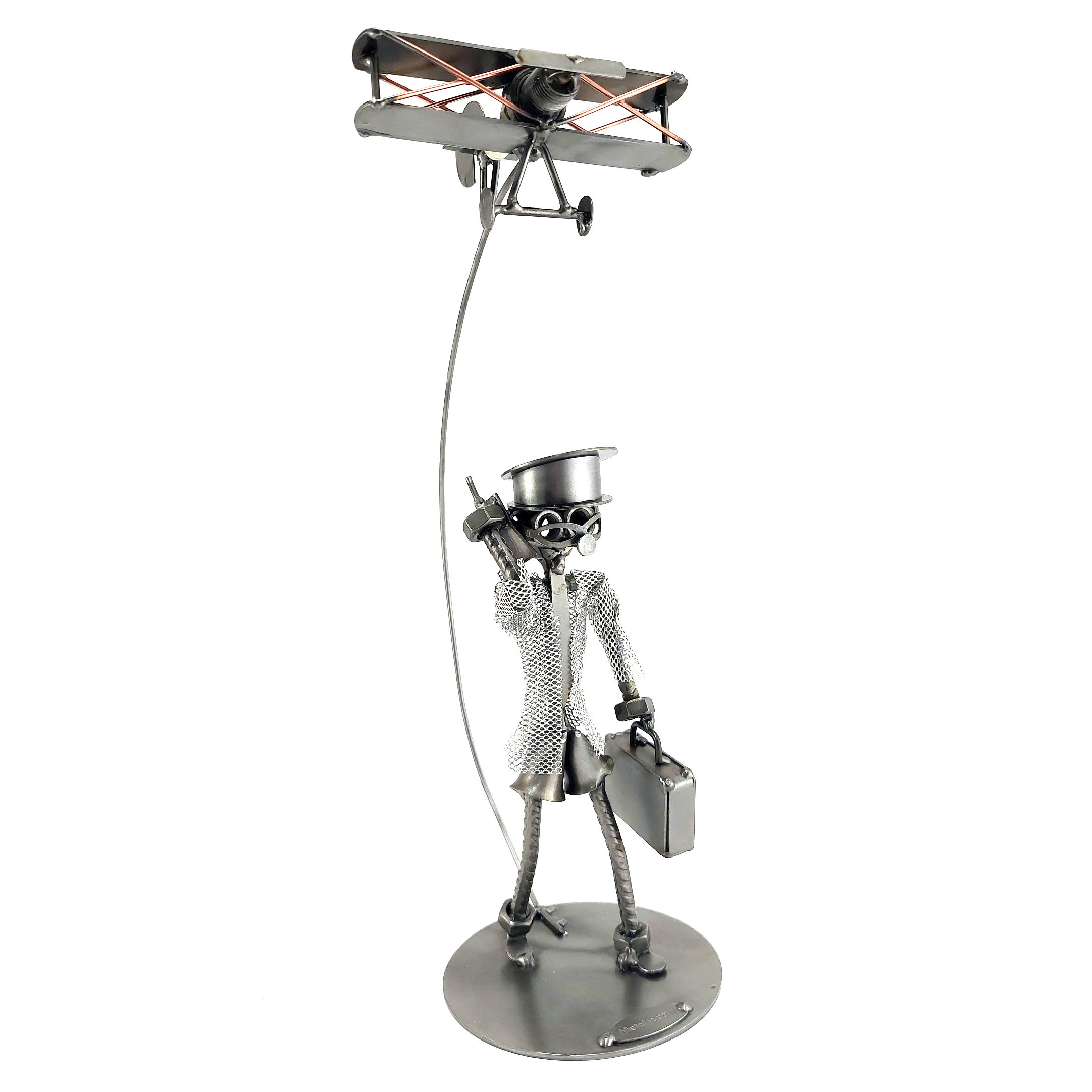 SCULTURA PILOTA + AEROPLANO - immagine 6