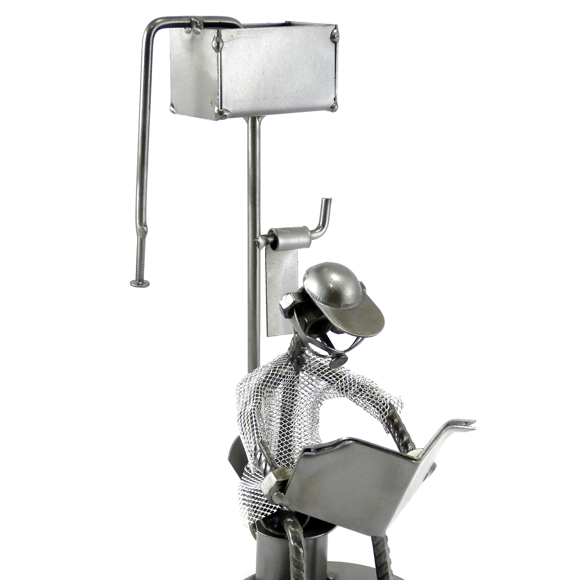 SEDUTO AL WC METAL IDEA.IT