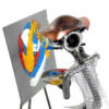 tempo libero pittore artista metal idea.it