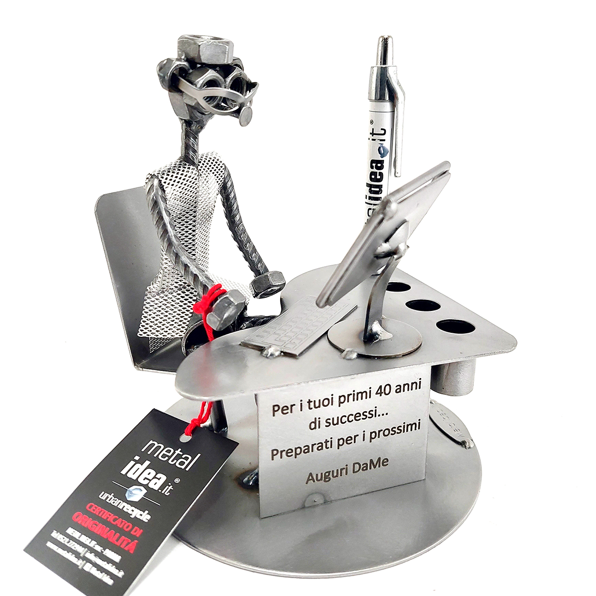 impiegato con personalizzazione metal idea.it
