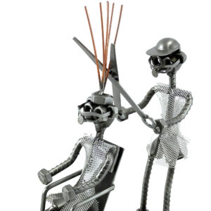SCULTURA BARBIERE metal idea.it