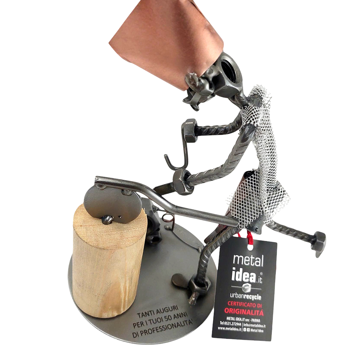 macellaio con personalizzazione metal idea.it