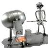 SCULTURA MURATORE con BETONIERA METAL IDEA.IT
