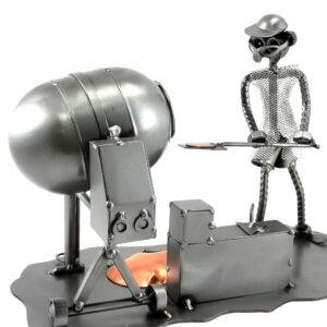 SCULTURA MURATORE con BETONIERA METAL IDEA.IT