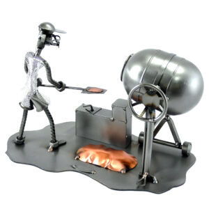 SCULTURA MURATORE con BETONIERA - immagine 3