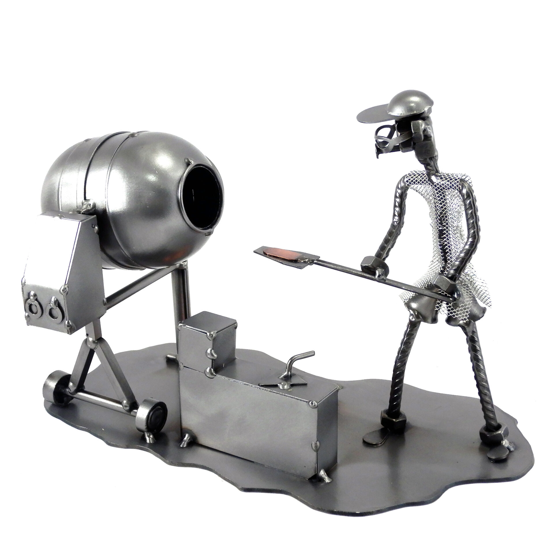 SCULTURA MURATORE con BETONIERA - immagine 4