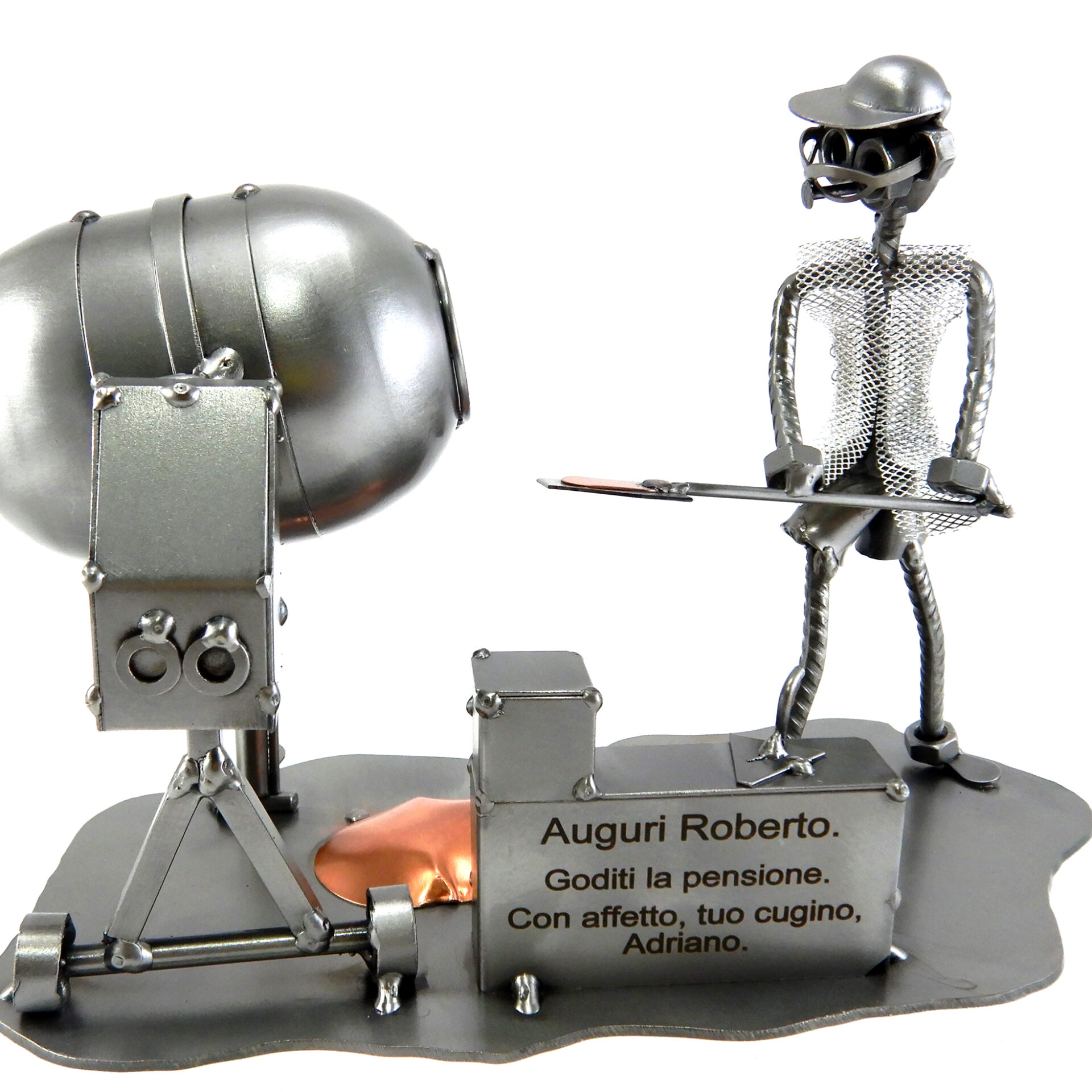 SCULTURA MURATORE con BETONIERA - immagine 6