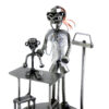 SCULTURA DOTTORESSA PEDIATRA METAL IDEA.IT