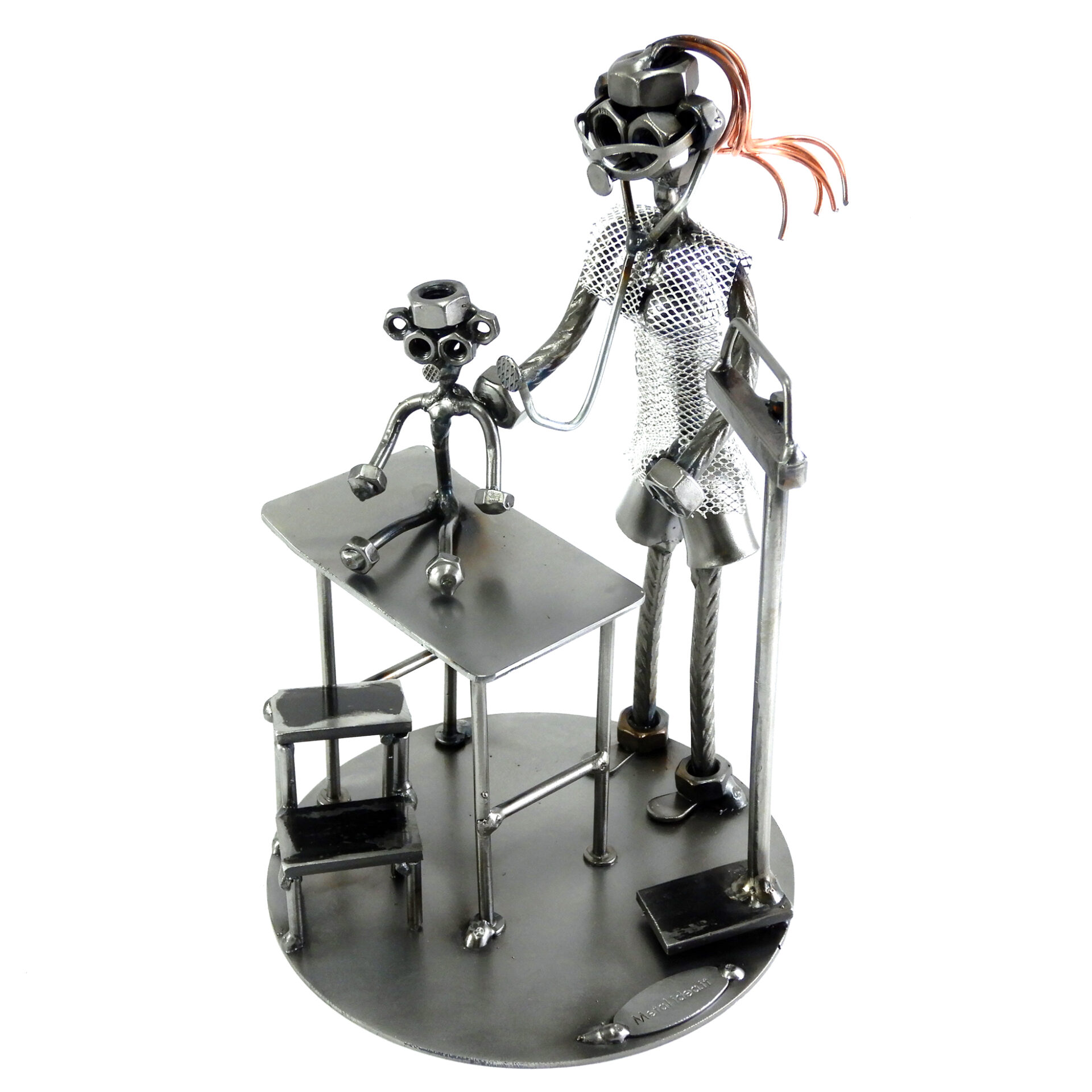 SCULTURA DOTTORESSA PEDIATRA - immagine 2