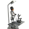 SCULTURA MEDICO VETERINARIO METAL IDEA