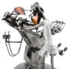 SCULTURA MEDICO DENTISTA METAL IDEA.IT
