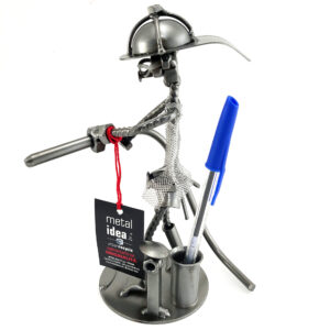 pompiere con personalizzazione metal idea