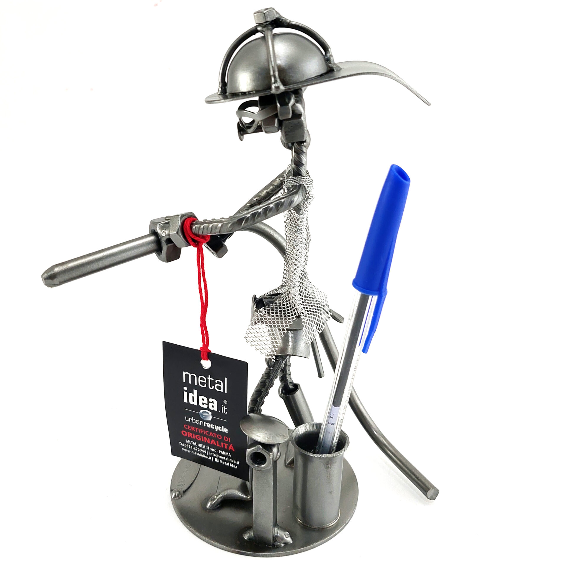 pompiere con personalizzazione metal idea