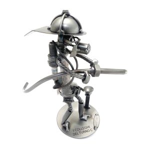 POMPIERE CON INCISIONE METAL IDEA.IT