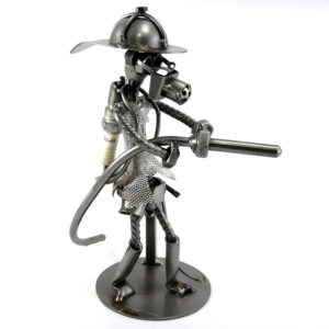 SCULTURA POMPIERE VIGILE DEL FUOCO CON RESPIRATORE - immagine 4