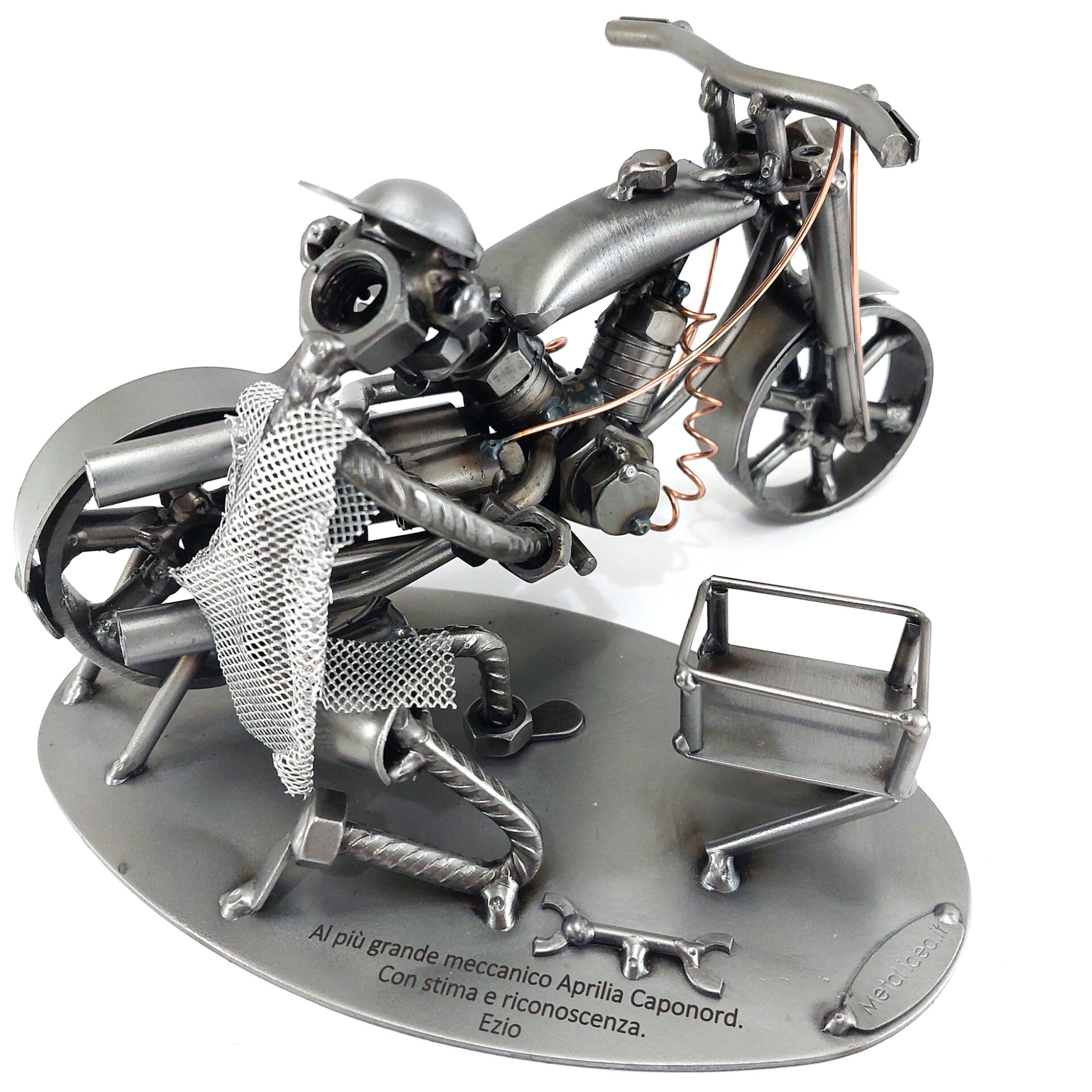 SCULTURA MECCANICO MOTO - immagine 7