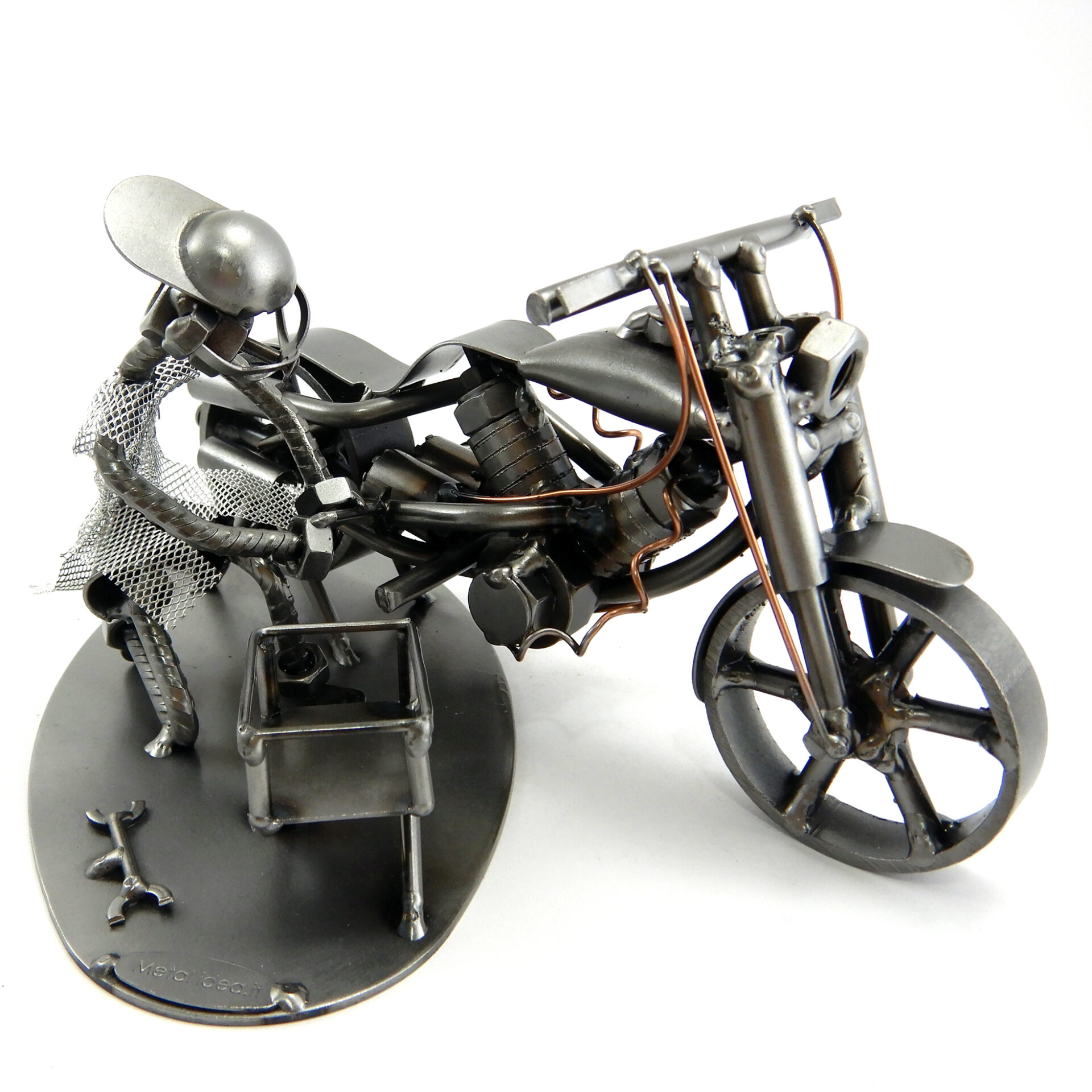 SCULTURA MECCANICO MOTO - immagine 3