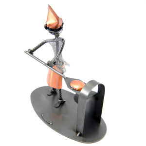 SCULTURA FORNAIO - PIZZAIOLO CON FORNO - immagine 5