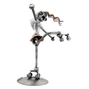 SCULTURA PATTINATRICE SU ROTELLE - immagine 3