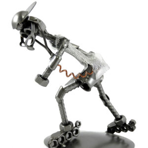SCULTURA PATTINI IN LINEA ROLLERBLADER PATTINATORE METAL IDEA.IT