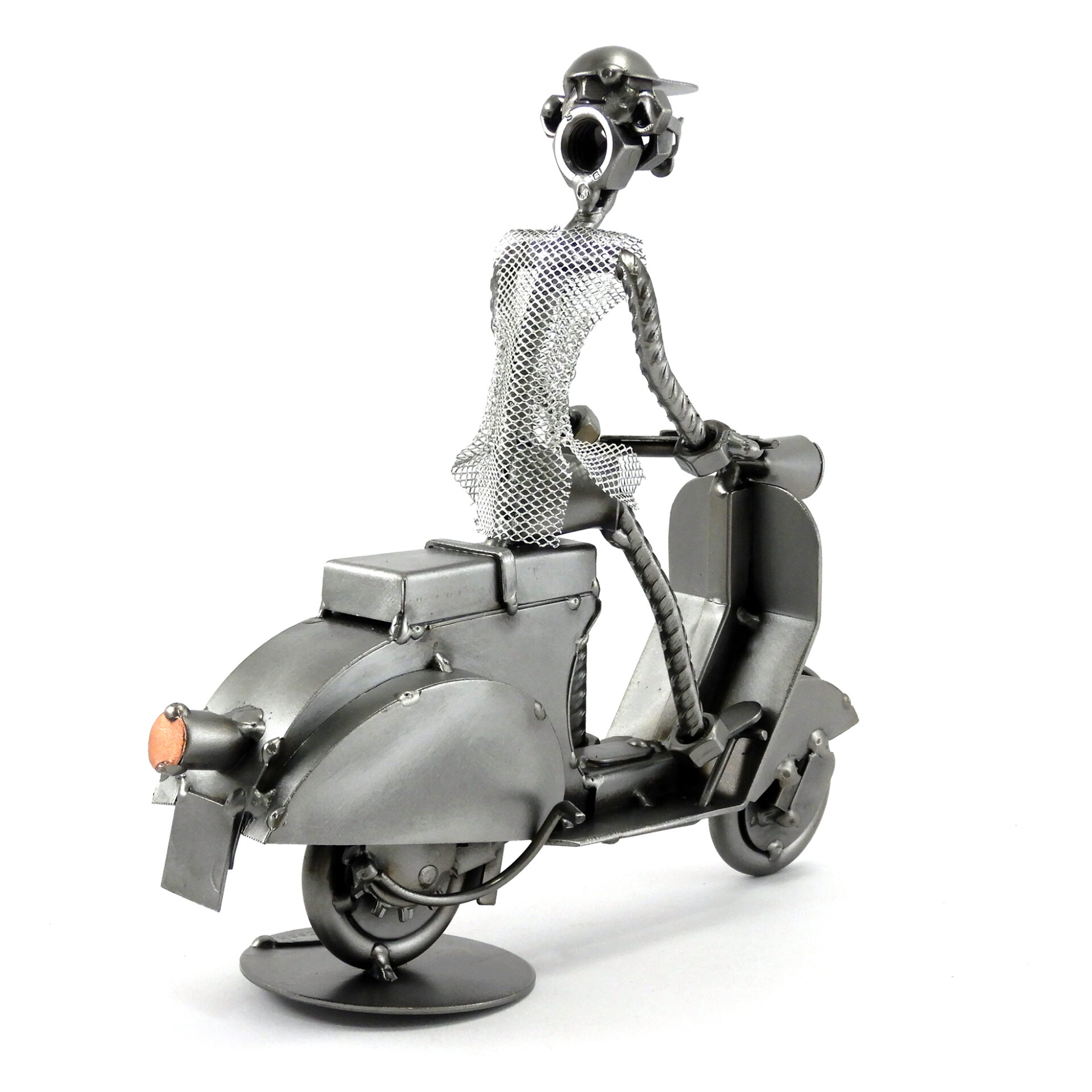 SCULTURA VESPA CON GUIDATORE - immagine 4