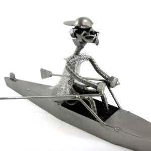 SCULTURA CANOTTAGGIO CANOISTA METAL IDEA.IT