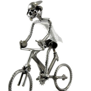 CICLISTA MOUNTAIN BIKE METAL IDEA.IT
